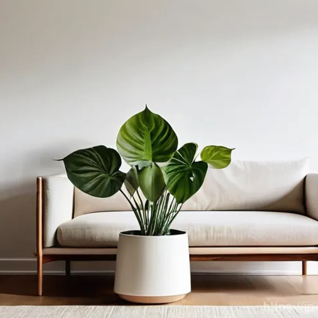 홈스타일링 프로젝트의 예산 관리 사례 - **Prompt:** A serene and inviting living room designed with a minimalist aesthetic. The walls are pa...