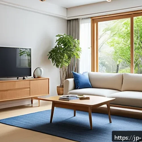홈스타일링 실기시험 준비 꿀팁 - A modern interior exam setting showcasing practical layout skills: a compact living room with balanc...